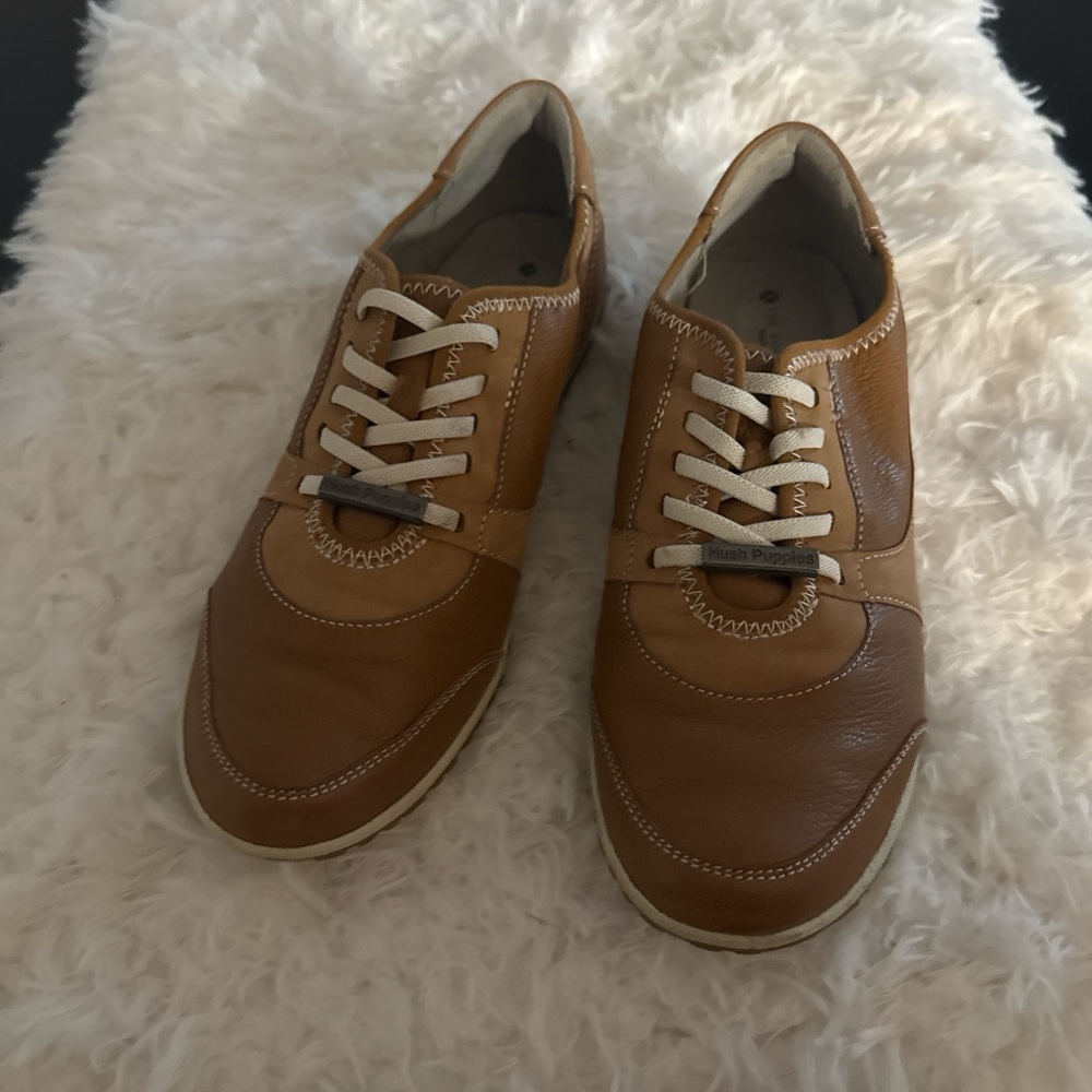 Hush Puppies Tan Athletic Shoes